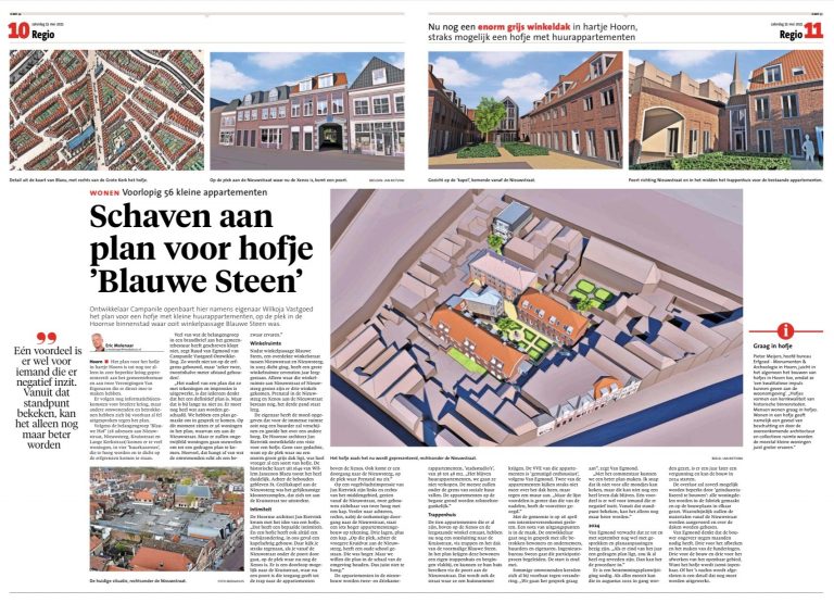 Lees meer over het artikel Artikel: Schaven aan plan voor hofje ‘Blauwe Steen’